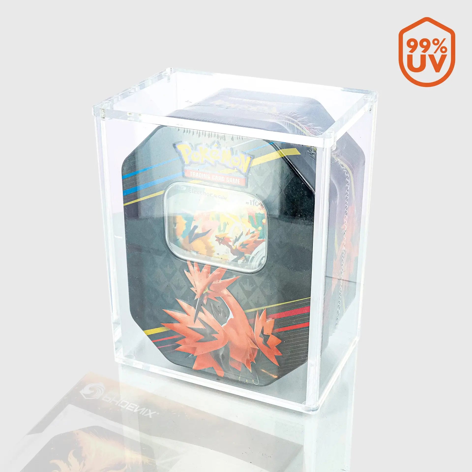 PHOENIX SHIELD PROTECTION ACRYLIC CASE POUR POKEBOX TIN 69005